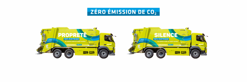 Branding camions électriques - Henry Recycling